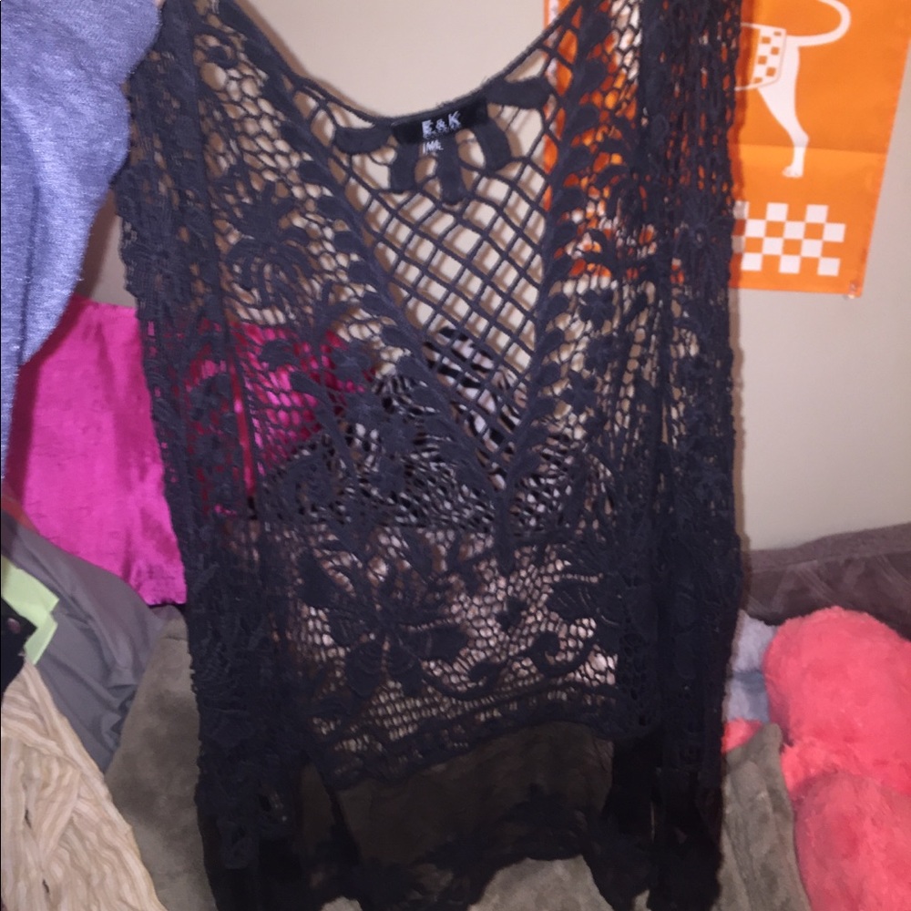 Lace boutique vest/cardigan
